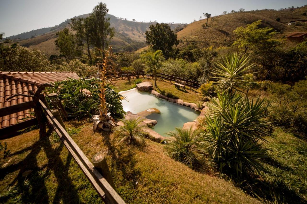Casa De Campo Com Piscina Cascata Artificial Sao Lourenco  Esterno foto
