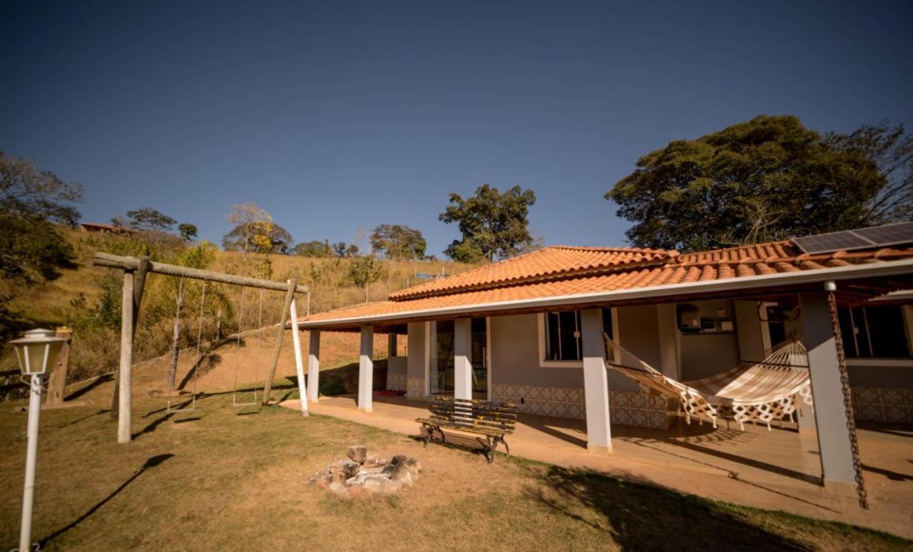 Casa De Campo Com Piscina Cascata Artificial Sao Lourenco  Esterno foto